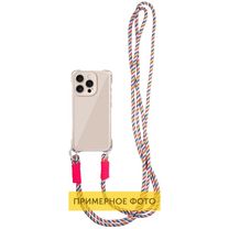 Чохол TPU CrossBody with straps для Apple iPhone 16e (6.1") (Antique White)