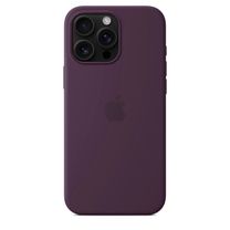 Чохол Silicone Case with MagSafe + Button iPhone 16 Pro Max Plum copi