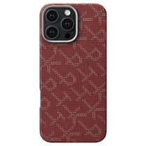 Чохол Pitaka Tactile Woven Case Monogram Red/Gold for iPhone 16 Pro Max (KI1602PTKP)