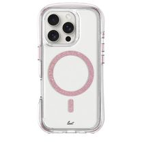 Чехол-накладка LAUT AERO SPARKLE with MagSafe for iPhone 16 Pro Max Crystal-pink (L_IP24D_AS_P)