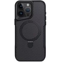 Чехол TPU+PC Metal Buttons with MagSafe Carbon Ring для Apple iPhone 14 Pro Max (6.7") (Черный)