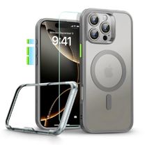 Чехол и стекло ESR для iPhone 16 Pro - Classic Pro Set Halolock MagSafe, Frosted Grey (4894240230039)