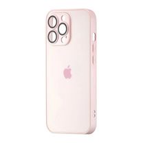 Чехол AG Glass With  iPhone 13 Pro - Pink