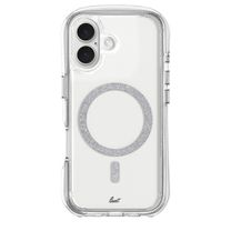 Чехол-накладка LAUT AERO SPARKLE with MagSafe for iPhone 16 Crystal Silver (L_IP24A_AS_SL)