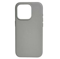 Чехол Leather Case with MagSafe iPhone 16 Pro Light grey