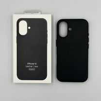 Чехол Leather Case with MagSafe iPhone 16 Black