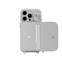 Чехол с кошельком Switcheasy Pouch M Wallet Phone Case with Stand for iPhone 16 Pro Gray (MPH66P264GR24)
