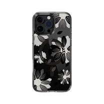Чехол-накладка Switcheasy Style M Pattern Shockproof Case Black Flower for iPhone 16 Pro (SPH66P275BF24)