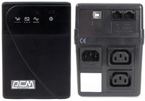 ИБП Powercom BNT-600AP, Lin.int., AVR, 2 x IEC, USB, пластик (00210085)