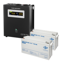 Комплект резервного живлення LogicPower W1500 + мультигелевая батарея 4140 Ватт (19810)