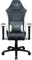 Геймерське крісло Aerocool Crown Aerosuede Steel Blue Europe