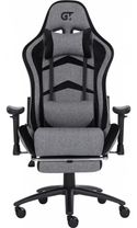 Крісло ігрове GT Racer X-2534-F Fabric Gray/Black Suede