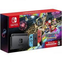 Портативна ігрова приставка Nintendo Switch Oled Red/Blue + Mario Kart 8 Deluxe (Download code) + 3 months