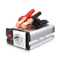 Інвертор Mervesan MRV-15012 (150W), 12/220V, approximated, 1Shuko, клеми + крокодили, Box.Q20