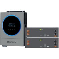 Система зберігання енергії Solarverse SV-1SV6K1-LES10.2K1 (6kW 10.2kWh 2BAT LiFePO4 ≥6000 циклів)