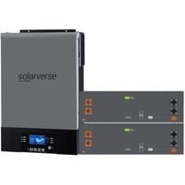 Система зберігання енергії Solarverse SV-1SV6K2-LES10.2K1 (6kW 10.2kWh 2BAT LiFePO4 ≥6000 циклів)