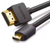 Кабель мультимедийный Ugreen HDMI M to HDMI micro M 2.0m 4K black (30103)