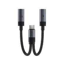 Аудио-переходник Acefast J14 USB-C 2in1 (Black)