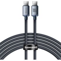 Кабель Baseus Crystal Shine Series Fast Charging Data Cable Type-C to Type-C 100W 1.2m Black (CAJY000601)
