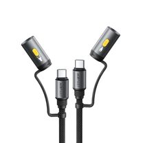 Кабель Acefast J4 USB-C to USB-C Multi-Function Led (Black)