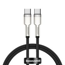 Кабель Baseus Cafule Metal Type-C to Type-C 100W (1m) (black) (CATJK-C01)