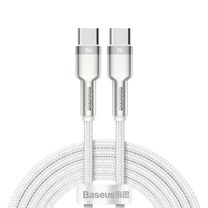 Кабель Baseus Cafule Metal Type-C to Type-C 100W (2m) (white) (CATJK-D02)