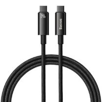 Кабель USB Type-C Baseus Tungsten Gold Fast Charging Data USB-C to USB-C 240W 1m Black (CAWJ040001)