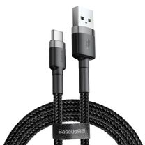Кабель USB Type-C Baseus USB Cabel to USB-C Cafule 1m Grey/Black (CATKLF-BG1)