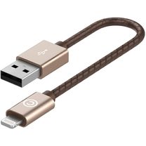 Кабель Lab.C Lightning Leather Cable A.L Champagne Gold (0.15 m) (LABC-510-GD)