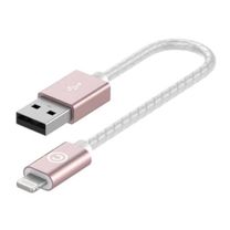 Кабель Lab.C Lightning Leather Cable A.L Rose Gold (0.15 m) (LABC-510-RG)