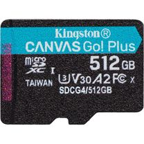Карта пам`яті MicroSDXC 512GB UHS-I/U3 Class 10 Kingston Canvas Go! Plus R200/W160MB/s (SDCG4/512GBSP)