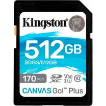 Карта пам'яті SDXC (UHS-1 U3) Kingston Canvas Go Plus 512Gb class 10 V30 (R170MB/s, W90MB/s) (SDG3/512GB)