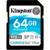 Карта пам'яті SDXC (UHS-1 U3) Kingston Canvas Go Plus 64Gb class 10 V30 (R170MB/s, W70MB/s) (SDG3/64GB)