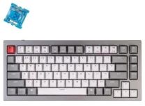 Клавіатура Keychron Q1 75Key, Gateron Phantom Blue, Hot-Swap, QMK, Knob, USB-A, EN, RGB, Gray (Q1N2_KEYCHRON)