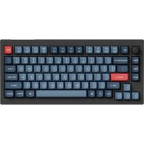 Клавіатура Keychron V1 Max 84Key, Gateron Jupiter Red, WL/BT/USB-A, QMK, Hot-swap, Knob, EN/UKR, RGB, Black (V1MD1_KEYCHRON)