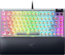 Клавиатура Razer BlackWidow V4 75% RGB 83key Mechanical Tactile Switch GEN-3, USB-A, EN, Phantom White Ed.