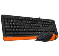 Комплект (клавіатура, миша) A4Tech F1010 Black/Orange USB