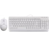 Комплект (клавіатура, миша) A4Tech F1512 White USB