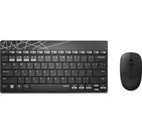 Комплект (клавіатура, миша) Rapoo 8000M Wireless Black