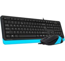 Комплект (клавіатура, мишка) A4Tech F1010 Black/Blue USB