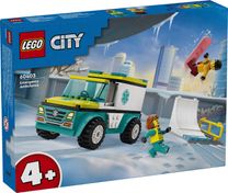 Конструктор Lego City Швидка допомога та сноубордист (60403)