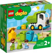 Конструктор Lego duplo Сміттєвоз і контейнери для роздільного збору сміття (10945)