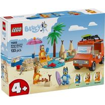 Конструктор LEGO Bluey Пляж и семейная поездка на автомобили Блуи (11202)