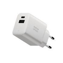 Сетевое зарядное устройство Native Union Fast GaN Charger PD 45W (1 USB-C + 1 USB-A) Port White (FAST-PD45AC-WHT-EU)