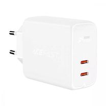 Мережевий зарядний пристрій Acefast A9 USB-C+USB-C PD 40W (White)