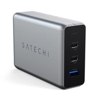 Мережевий зарядний пристрій Satechi 100W USB-C PD Compact GaN Charger Space Gray (ST-TC100GM-EU)