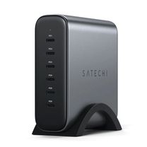 Мережевий зарядний пристрій Satechi 200W USB-C 6-Port PD GaN Charger Space Gray (ST-C200GM-EU) Мережевий зарядний пристрій Satechi 200W USB-C 6-Port PD GaN Charger Space Gray (ST-C200GM-EU)