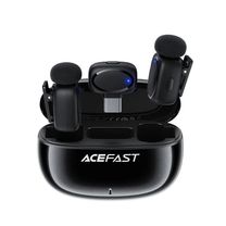 Беспроводной петличный микрофон Acefast [R2] Wireless Magnetic Lavalier Microphones (Black)