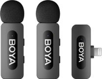 Бездротовий петличний мікрофон BOYA BY-V2 Lightning Black