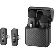 Бездротовий петличний мікрофон BOYA BY-V3 combo Type-C/Lightning Black